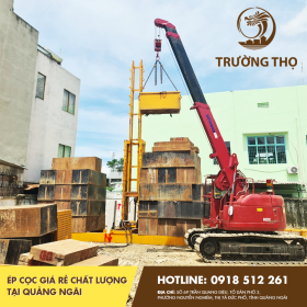 Ép cọc giá rẻ chất lượng tại Quảng Ngãi