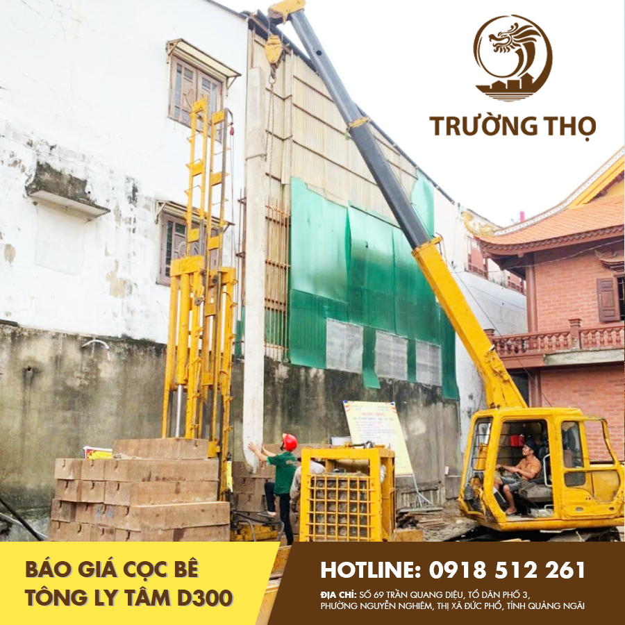 báo giá cọc bê tông ly tâm d300
