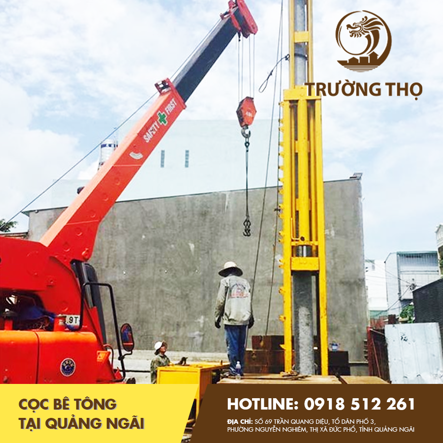 cọc bê tông tại Quảng Ngãi