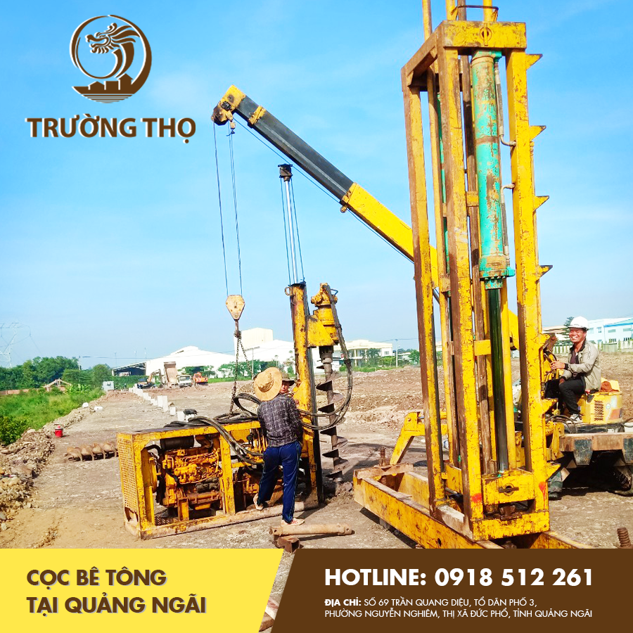 cọc bê tông tại Quảng Ngãi