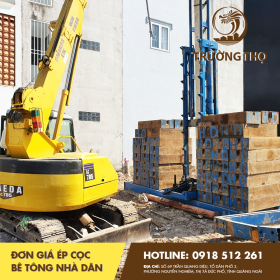 đơn giá ép cọc bê tông nhà dân