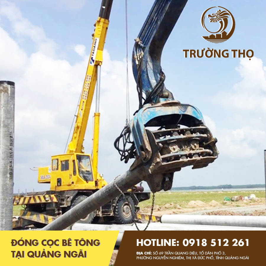 đóng cọc bê tông tại Quảng Ngãi