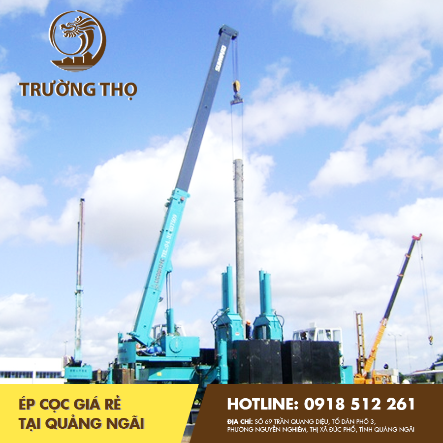 ép cọc giá rẻ tại Quảng Ngãi