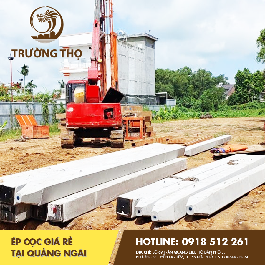 ép cọc giá rẻ tại Quảng Ngãi