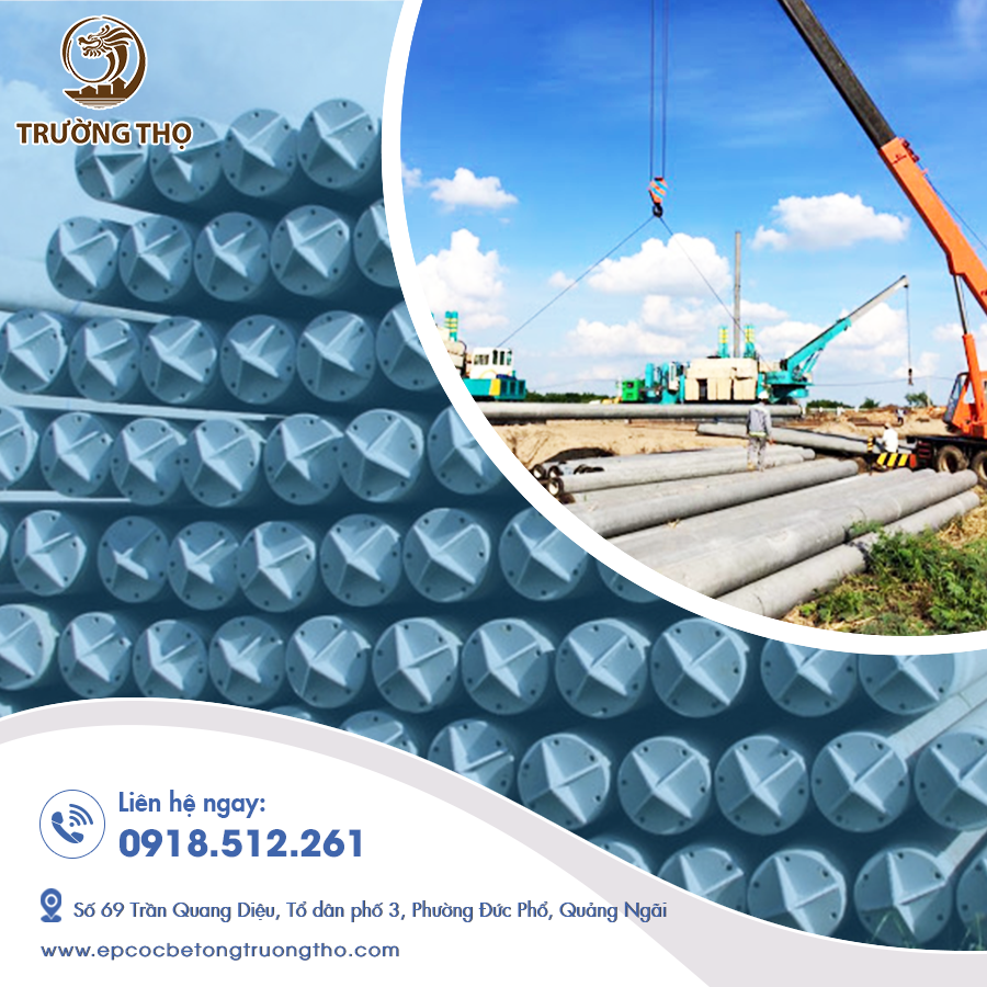 Hình ảnh thi công thực tế với giá ép cọc tại Quảng Ngãi cạnh tranh.